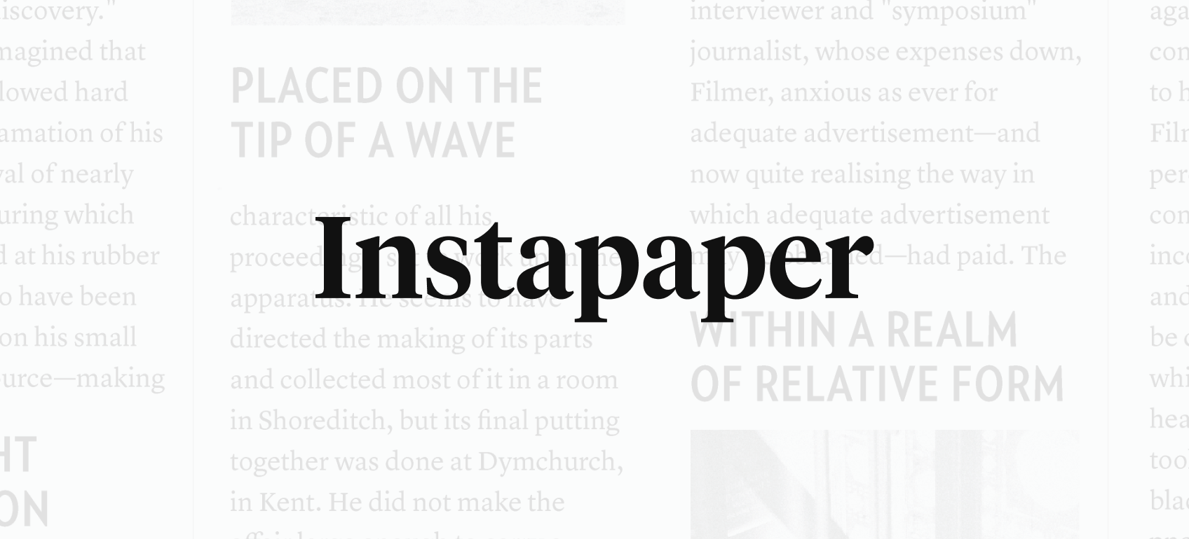 Thumbnail for Instapaper